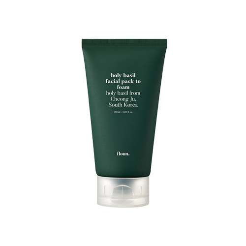 floun holy basil facial pack to foam