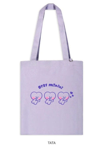BT21 MININI CANVAS BAG AND POUCH ECO BAG TATA