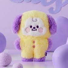 BT21 BABY FLAT FUR PURPLE HEART EDITION STANDING DOLL CHIMMY