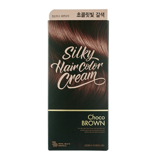 STYLIST Silky HC Cream Choco Brown 2018 60g+60g+10g