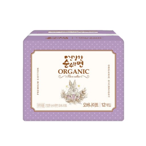 GEONGANGHAN SOONSOOHANMYEON Sanitary pad (OVERNIGHT 12P)
