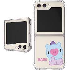 BT21 BABY GALAXY Z FLIP5 CLEAR AIR CUSHION REINFORCED CASE MANG