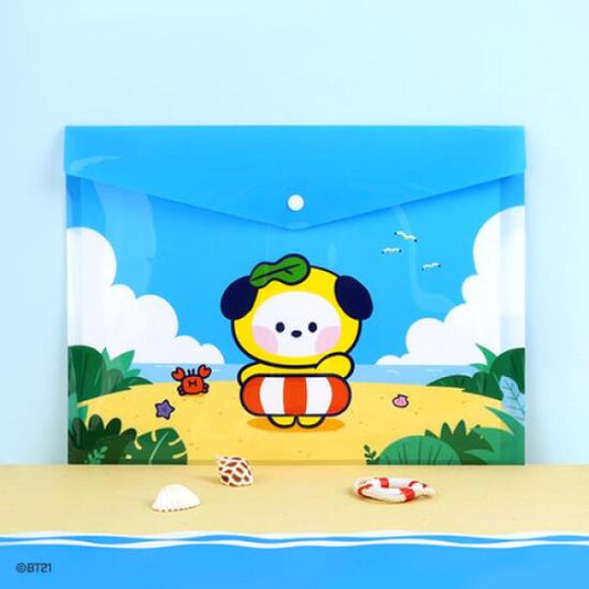 BT21 MININI PP FILE POCKET A4 VACANCE CHIMMY