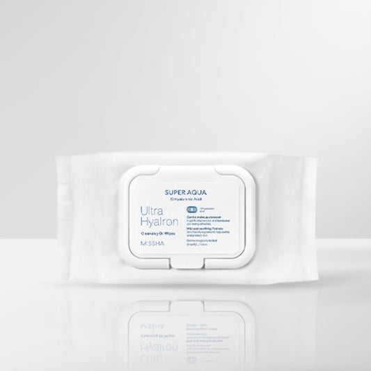 SUPER AQUA ULTRA HYALRON CLEANSING OIL TISSUE 30PCS, 154ML