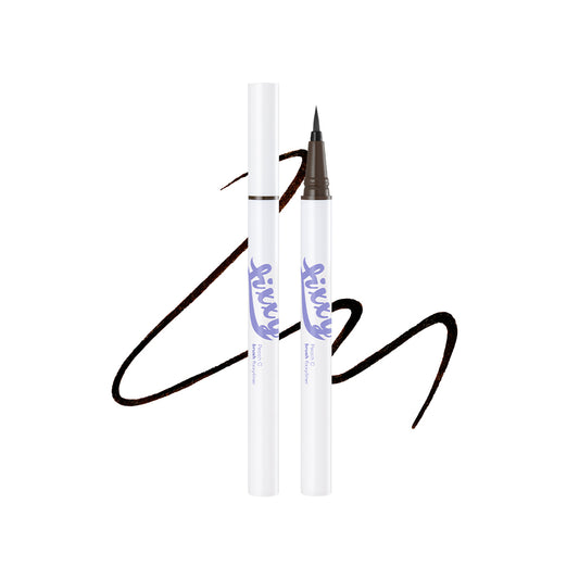 Peach C Brush Fixxyliner 01 Black Brown