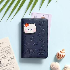BT21 MININI LEATHER PATCH CARD CASE VACANCE RJ