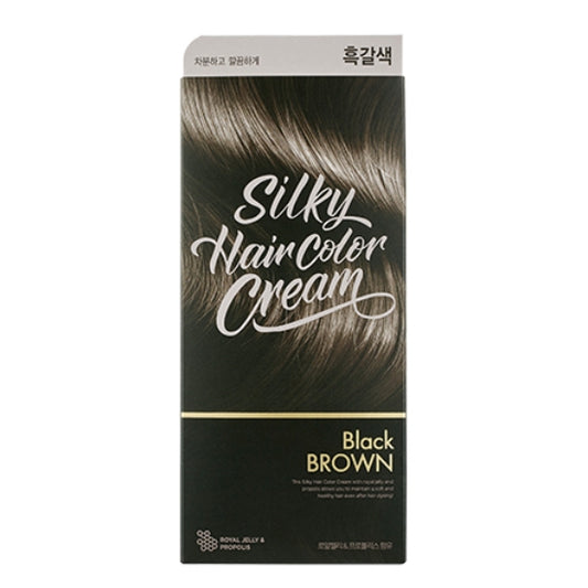 STYLIST Silky HC Cream Black Brown 2018 60g+60g+10g