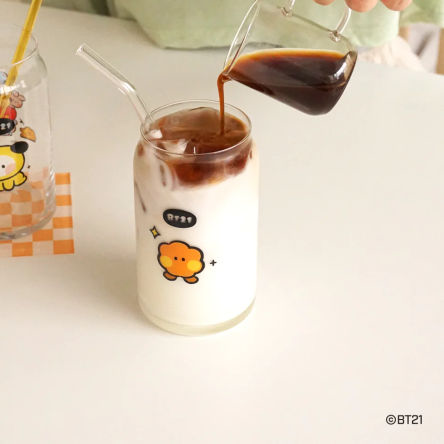 BT21 MININI GLASS CUP SHOOKY