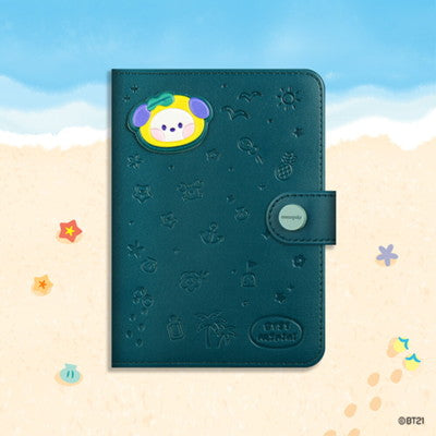 BT21 MININI LEATHER PATCH PASSPORT COVER VACANCE CHIMMY
