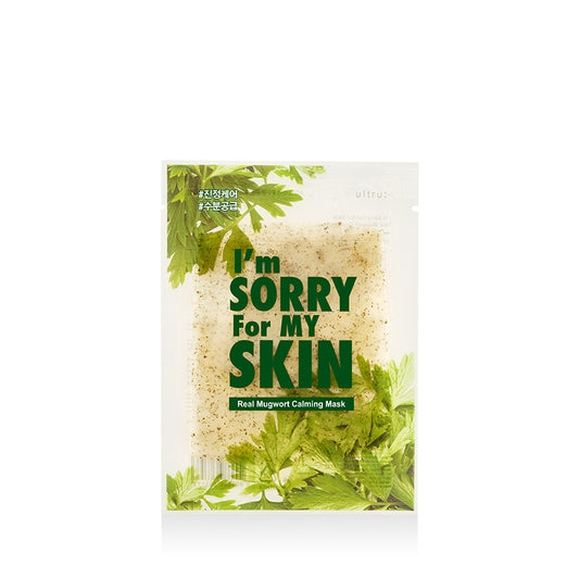 I'm Sorry for My Skin Real Mugwort Calming Mask