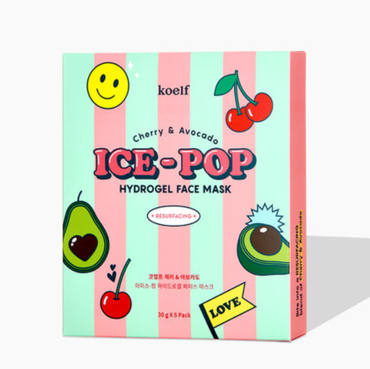 Cherry & Avocado Ice-pop Hydrogel Face Mask 1EA
