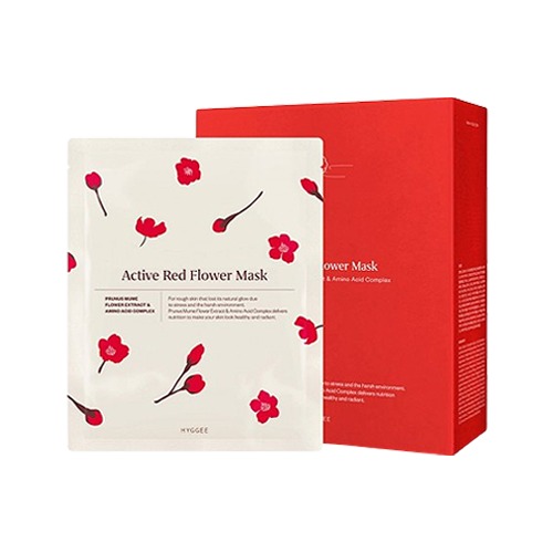 HYGGEE Active Red Flower Mask 30ml*10ea