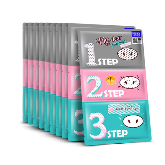 HOLIKA HOLIKA Pig Clear Blackhead 3-Step Kit 7g*10ea