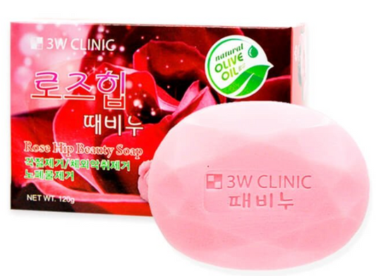 3W CLINIC ROSE HIP BEAUTY SOAP 120g