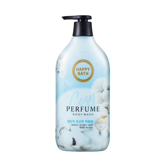 Happy Bath Cozy Cotton Flower Perfume Body Wash 900g