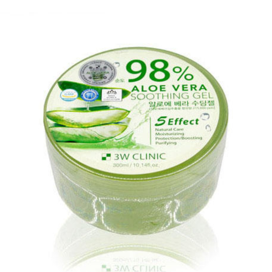 3W CLINIC Aloe Vera Soothing Gel 98% 300ml