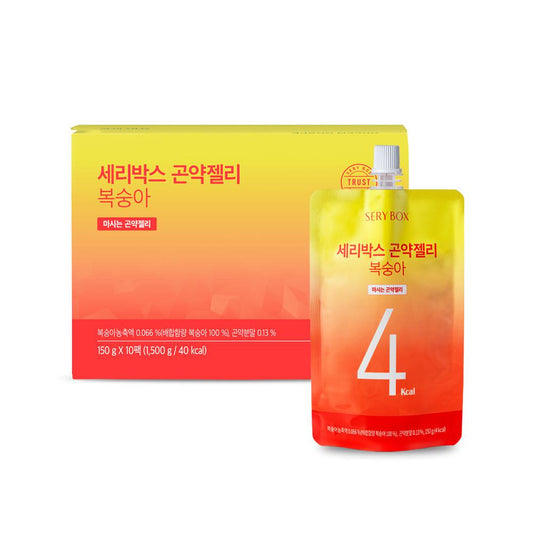 SERY BOX Konjac Jelly Peach (150g x 10packs)