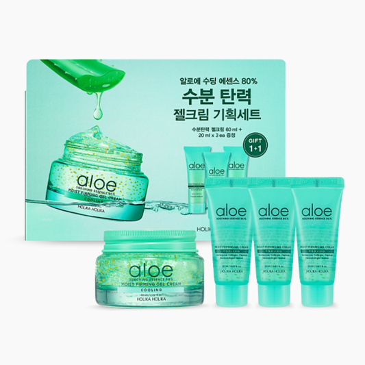 HOLIKA HOLIKA Aloe Soothing Essence 80% Moist Firming Gel Cream 60ml+20ml*3ea
