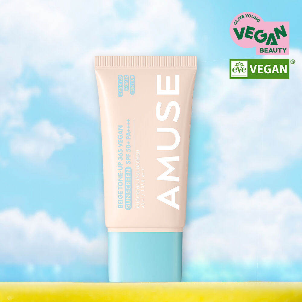AMUSE BEIGE TONE-UP 365 VEGAN SUNSCREEN 40ML