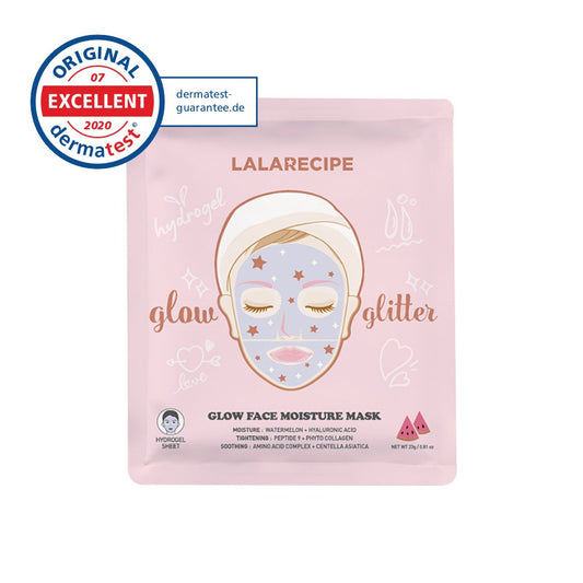 LALARECIPE Glow Face Moisture Mask 23g x 1PCS