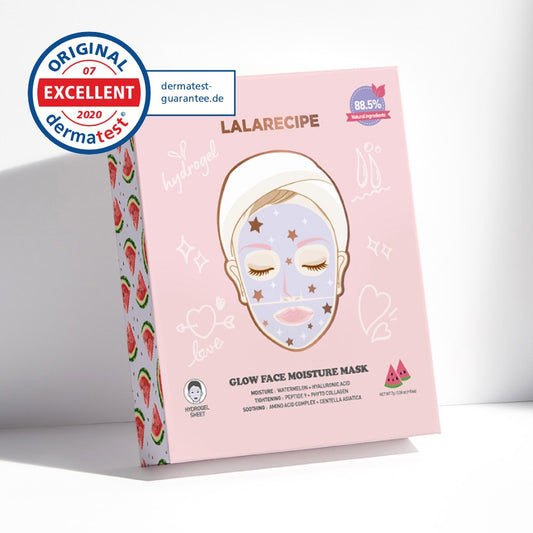 LALARECIPE Glow Face Moisture Mask 23g x 10PCS