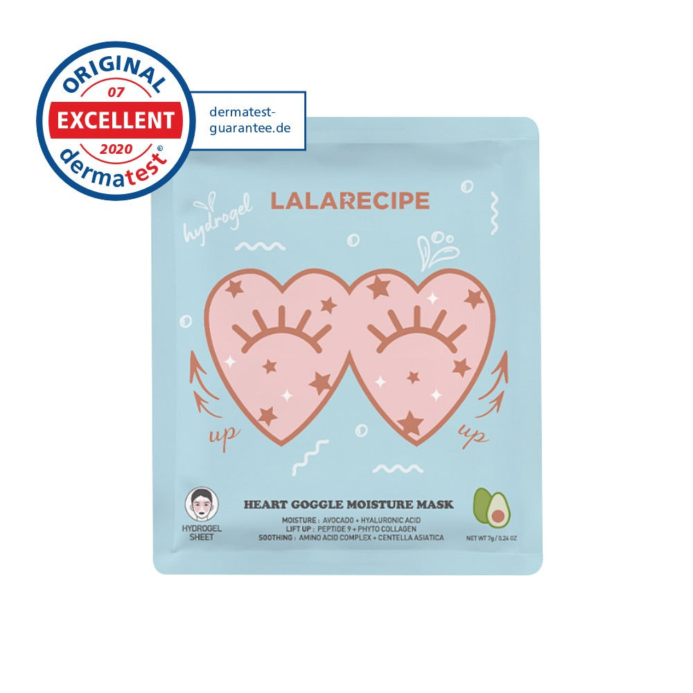 LALARECIPE Heart Goggle Brightening Mask 7g x 1PCS