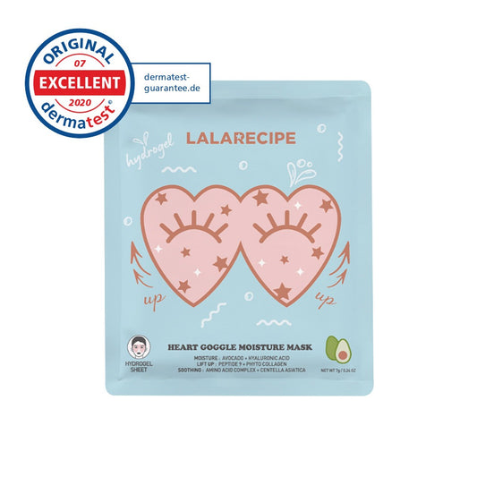 LALARECIPE Heart Goggle Brightening Mask 7g x 1PCS