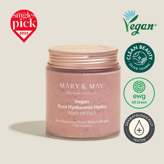 Mary&May Rose Hyaluronic Hydra Wash off Pack 300g