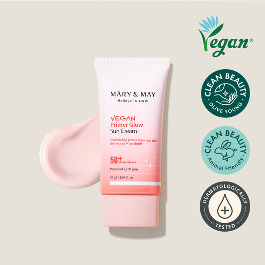 Mary&May Vegan Primer Glow Sun Cream SPF50+ PA++++ 50ml