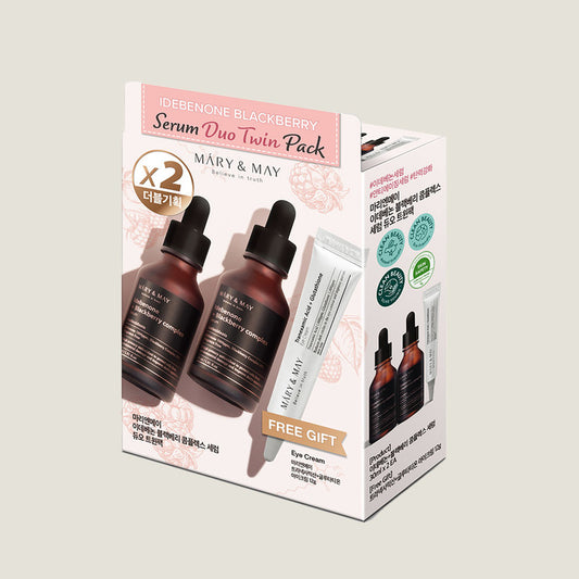 Mary&May Idebenone Blackberry Serum Duo Twin Pack (30ml x2+Eye cream12g)