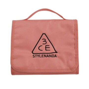 3ce WASH BAG_SMALL #PINK BEIGE