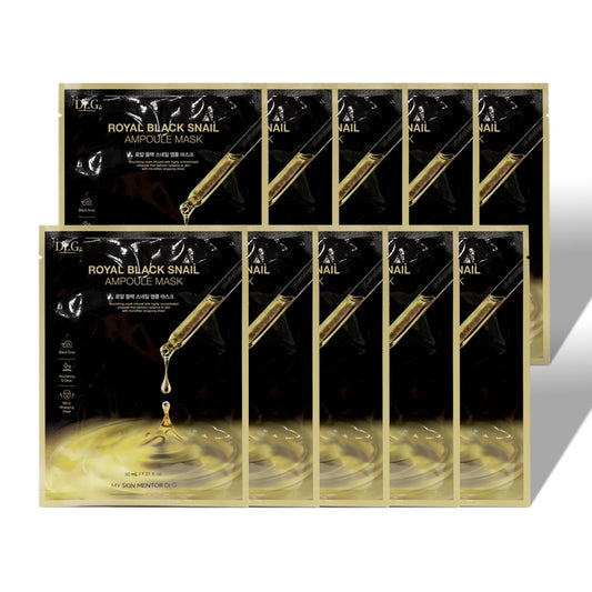 DR.G ROYAL BLACK SNAIL AMPOULE MASK 30mL*10ea