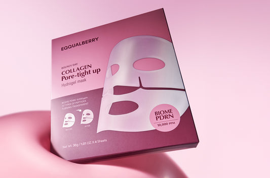 EQQUALBERRY COLLAGEN PORE-TIGHT UP HYDROGEL MASK 30g | 4sheets(with Unit Carton)