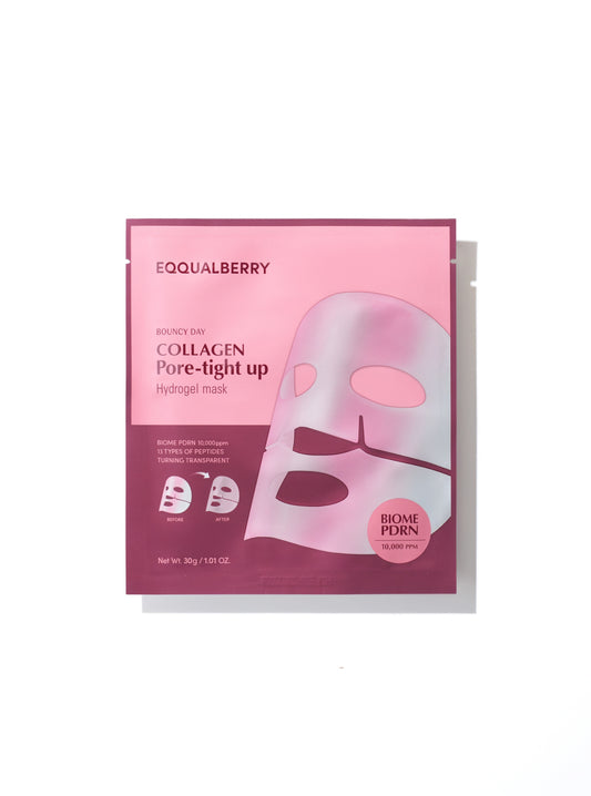EQQUALBERRY COLLAGEN PORE-TIGHT UP HYDROGEL MASK 30g | 10sheets