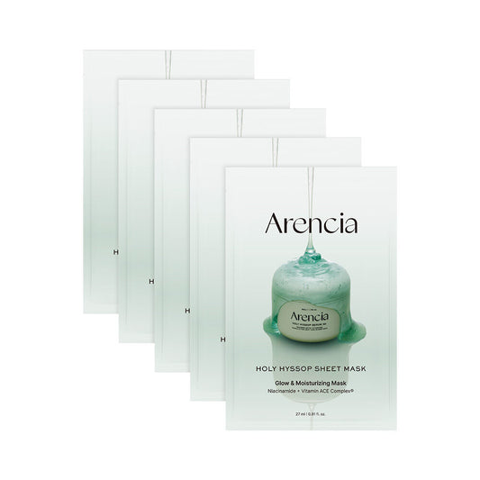 Arencia Holy Hyssop Mask Pack (5 sheets)
