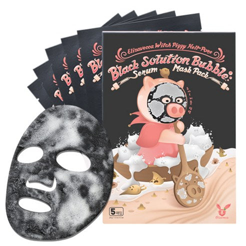 Elizavecca Witch Piggy Hell-Pore Black Solution Bubble Serum Mask Pack 25g