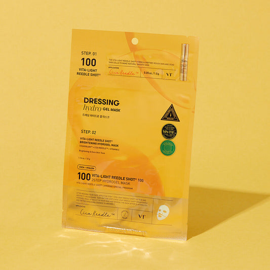 VT COSMETICS VT VITA-LIGHT REEDLE SHOT® 100 2STEP HYDROGEL MASK 1.5g+33g*4