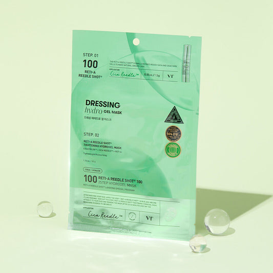 VT COSMETICS VT RETI-A REEDLE SHOT® 100 2STEP HYDROGEL MASK 1.5g+33g*4