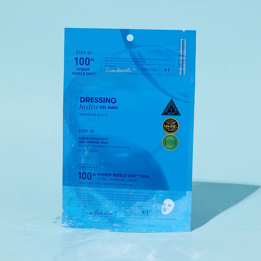 VT COSMETICS VT HYDROP REEDLE SHOT® 100hL 2STEP HYDROGEL MASK 1.5g+33g*4