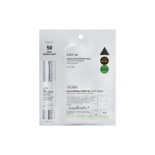 VT COSMETICS VT MILD REEDLE SHOT 50 2-STEP MASK 1.5g + 25g