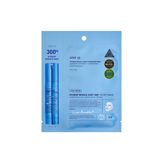 VT COSMETICS VT HYDROP REEDLE SHOT 300hL 2 STEP MASK 1.5g + 27g