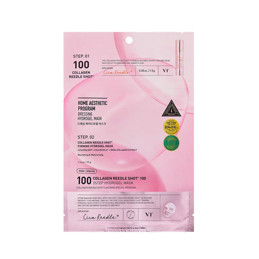 VT COSMETICS VT COLLAGEN REEDLE SHOT 100 2STEP MASK  1.5g + 33g