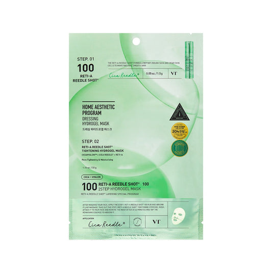 VT COSMETICS VT RETI-A REEDLE SHOT® 100 2STEP HYDROGEL MASK 1.5g + 33g