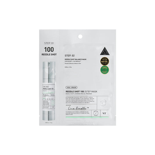 VT COSMETICS VT REEDLE SHOT 100 2-STEP MASK(5EA) 1.5g + 25g / 5ea