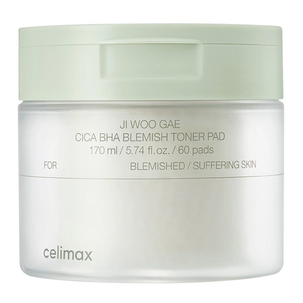 celimax JI WOO GAE Cica BHA Blamish Toner Pad 60pcs
