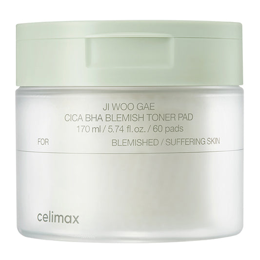 celimax JI WOO GAE Cica BHA Blamish Toner Pad 60pcs