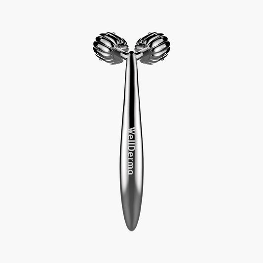 WellDerma face lifting roller dark silver