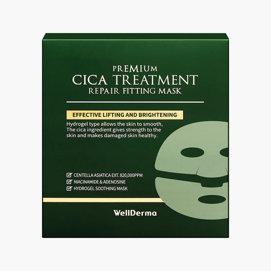 WellDerma premium cica treatment fitting mask
