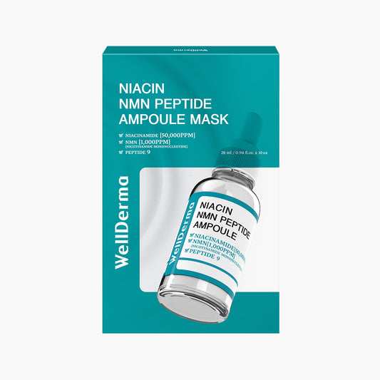 WellDerma G plus niacin nmn peptide ampoule mask