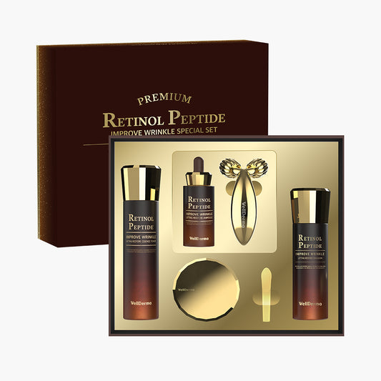 WellDerma premium retinol peptide lifting restore special set